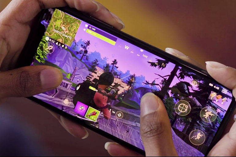 Fortnight on a mobile device