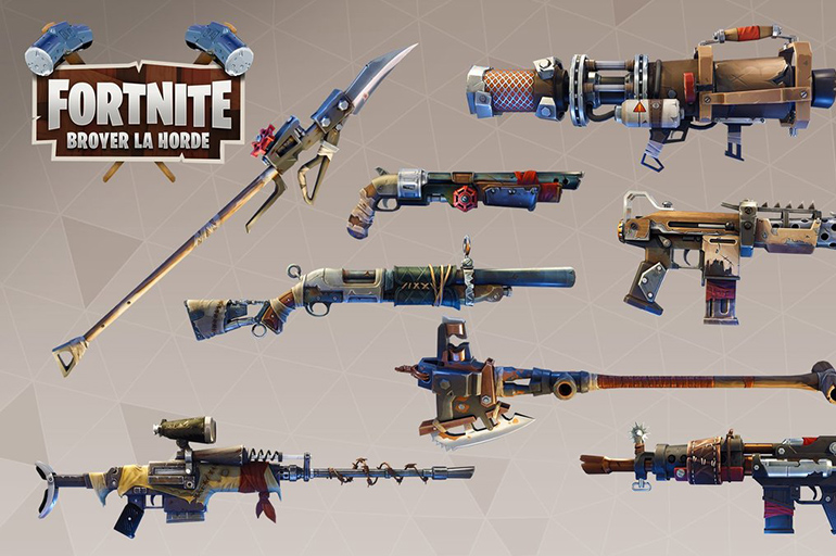 Weapons in Fortnite